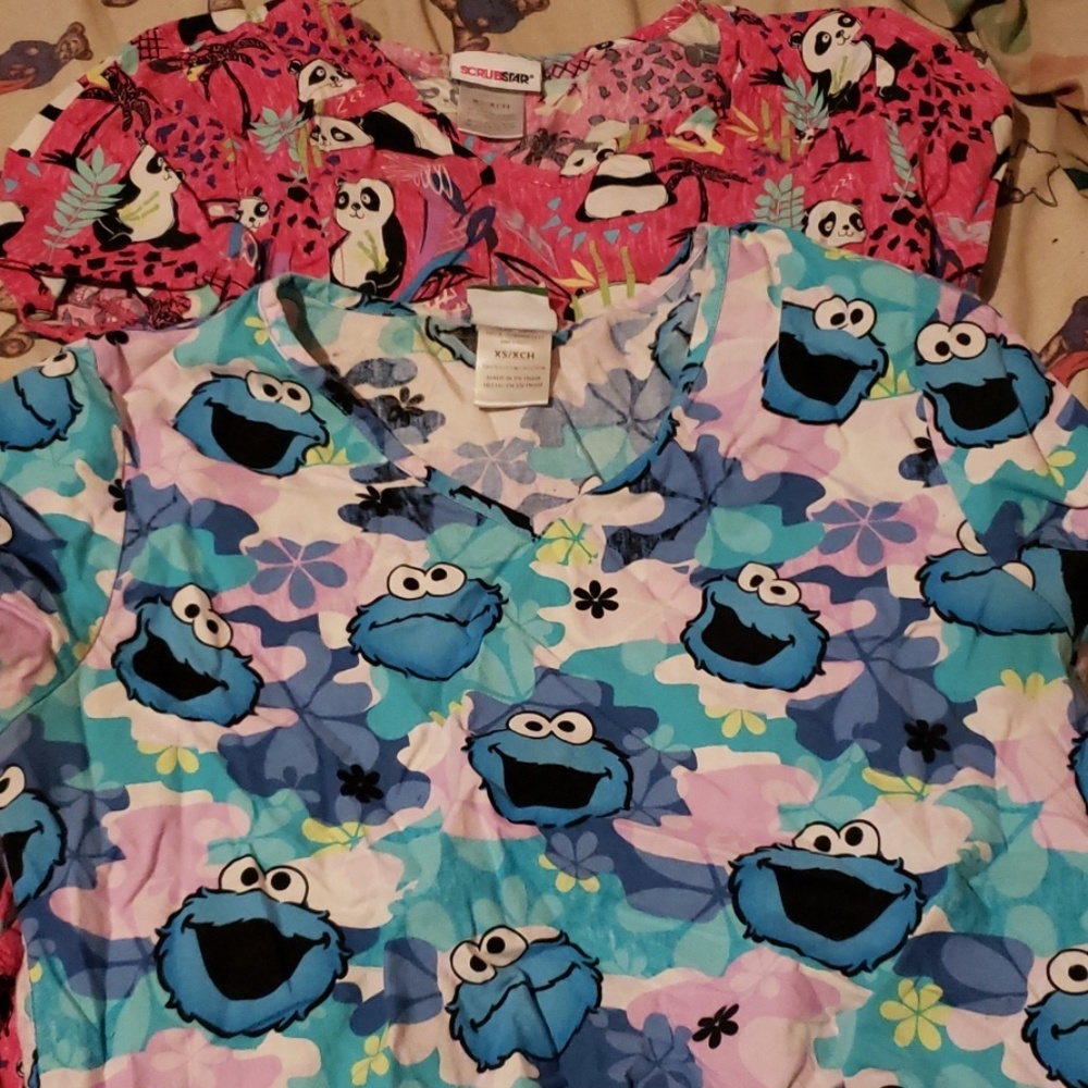 Two Scrubstar tops
